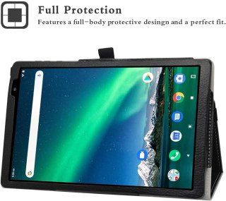 ETUI TABLET TOSCIDO P20 / LNMBBS P30 10 CALI CZARNY EKOSKÓRA
