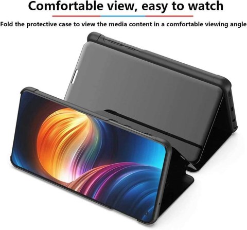 ETUI Z KLAPKĄ XIAOMI REDMI 10 NIEBIESKIE PRZESZKLONE MZB0A65EU