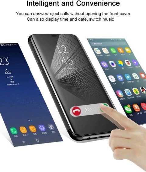 ETUI Z KLAPKĄ XIAOMI REDMI 10 NIEBIESKIE PRZESZKLONE MZB0A65EU