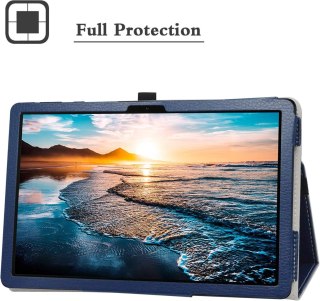 ETUI Z KLAPKĄ NA TABLET HUAWEI MATEPAD T10s 10.1" CASE GRANATOWY ZAMYKANE
