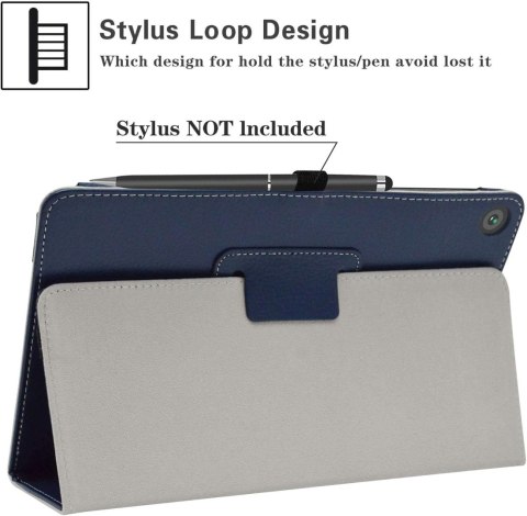 ETUI Z KLAPKĄ NA TABLET HUAWEI MATEPAD T10s 10.1" CASE GRANATOWY ZAMYKANE ETUI Z KLAPKĄ NA TABLET HUAWEI MATEPAD T10s 10.1" CASE GRANATOWY ZAMYKANE