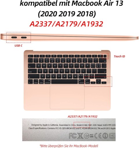 ETUI Z PODSTAWKĄ MACBOOK AIR 13 M1 13,3" CASE NIEBIESKI A2337 A2179 A1932 ETUI Z PODSTAWKĄ MACBOOK AIR 13 M1 13,3" CASE NIEBIESKI A2337 A2179 A1932