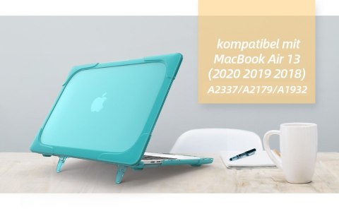 ETUI Z PODSTAWKĄ MACBOOK AIR 13 M1 13,3" CASE NIEBIESKI A2337 A2179 A1932 ETUI Z PODSTAWKĄ MACBOOK AIR 13 M1 13,3" CASE NIEBIESKI A2337 A2179 A1932