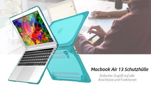 ETUI Z PODSTAWKĄ MACBOOK AIR 13 M1 13,3" CASE NIEBIESKI A2337 A2179 A1932 ETUI Z PODSTAWKĄ MACBOOK AIR 13 M1 13,3" CASE NIEBIESKI A2337 A2179 A1932