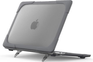 ETUI Z PODSTAWKĄ MACBOOK AIR 13 M1 2020 13.3" CASE SZARY A2337 A2179 A1932