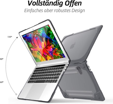 ETUI Z PODSTAWKĄ MACBOOK AIR 13 M1 2020 13.3" CASE SZARY A2337 A2179 A1932 ETUI Z PODSTAWKĄ MACBOOK AIR 13 M1 2020 13.3" CASE SZARY A2337 A2179 A1932