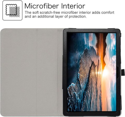 ETUI ZAMYKANE HUAWEI MATEPAD T10S CZARNE Z BUŹKĄ NAPIS DON'T TOUCH ETUI ZAMYKANE HUAWEI MATEPAD T10S CZARNE Z BUŹKĄ NAPIS DON'T TOUCH