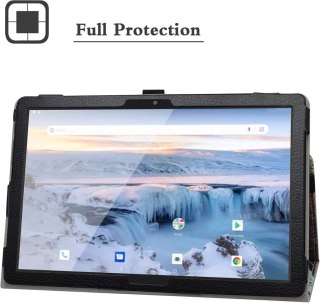 ETUI ZAMYKANE TABLET ARCHOS T101 4G BIAŁE KOLOROWE DREZWO Z GUMKĄ ZAMYKANE