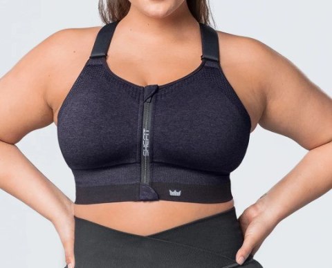 STANIK SPORTOWY SHEFIT GRANATOWY NISKIE PODTRZYMANIE 4XL STANIK SPORTOWY SHEFIT GRANATOWY NISKIE PODTRZYMANIE 4XL