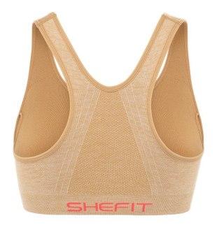 STANIK SPORTOWY TOP SHEFIT BEŻOWY ZAPINANY Z PRZODU 4XL