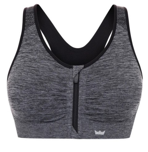 STANIK SPORTOWY TOP SHEFIT GRAFITOWY SZARY ZAPINANY Z PRZODU 6XL STANIK SPORTOWY TOP SHEFIT GRAFITOWY SZARY ZAPINANY Z PRZODU 6XL