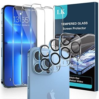 SZKŁO HARTOWANE APPLE IPHONE 13 PRO MAX 3 SZTUKI + OSŁONA APARATU 3 SZTUKI