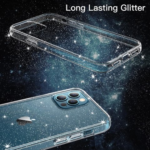 ZESTAW ETUI BROKATOWE APPLE IPHONE 12/12 PRO +2x SZKŁO HARTOWANE 9H