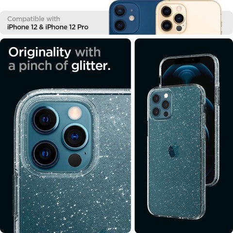 ZESTAW ETUI BROKATOWE APPLE IPHONE 12/12 PRO +2x SZKŁO HARTOWANE 9H