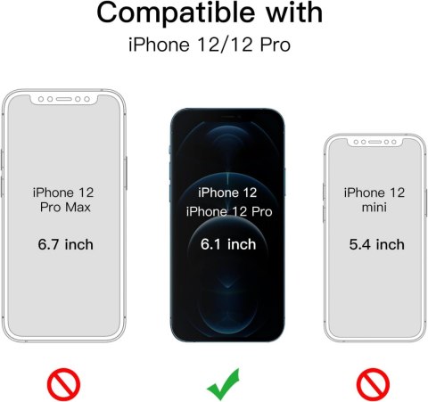 ZESTAW ETUI BROKATOWE APPLE IPHONE 12/12 PRO +2x SZKŁO HARTOWANE 9H