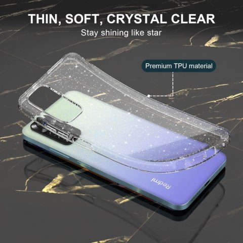 ZESTAW ETUI XIAOMI REDMI NOTE 11/11S BROKATOWE SILIKON +2x SZKŁO HARTOWANE