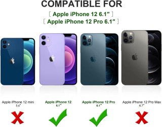 ZESTAW ETUI SILIKONOWE APPLE IPHONE 12/12 PRO +3x SZKŁO HARTOWANE A2172