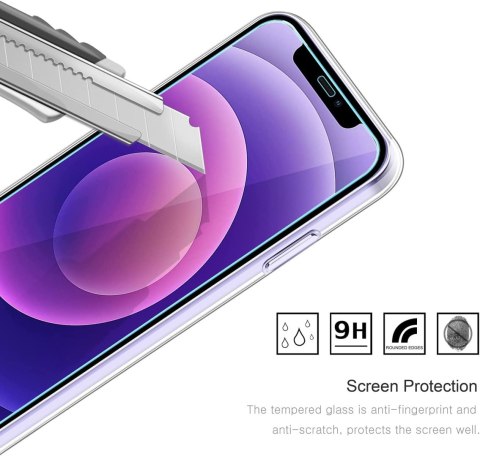ZESTAW ETUI SILIKONOWE APPLE IPHONE 12/12 PRO +3x SZKŁO HARTOWANE A2172