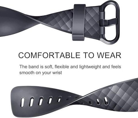 2x PASEK DO Fitbit Charge 3/4 RÓŻOWY ZŁOTY TPU WODOODPORNY OPASKA S 2x PASEK DO Fitbit Charge 3/4 RÓŻOWY ZŁOTY TPU WODOODPORNY OPASKA S