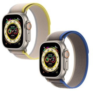 2x PASEK DO ZEGARKA APPLE WATCH 1/2/3/4/5/6/7/8/9/SE 38/40/41mm SZARY KREM