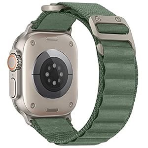 BRANSOLETA APPLE WATCH 4/5/6/7/8/9/10/SE/ULTRA 44/45/46/49 ZIELONY NYLON L BRANSOLETA APPLE WATCH 4/5/6/7/8/9/10/SE/ULTRA 44/45/46/49 ZIELONY NYLON L