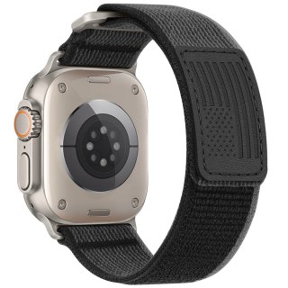 BRANSOLETA DO APPLE WATCH 4/5/6/7/8/9/10/SE/ULTRA 44/45/46/49mm SZARY NYLON S