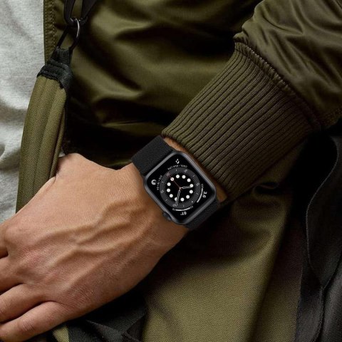 BRANSOLETA DO ZEGARKA APPLE WATCH 1/2/3/4/5/6/7/8/SE 38/40/41 CZARNA +ETUI