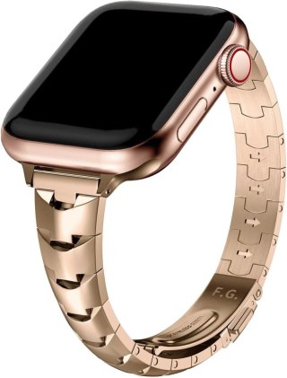 BRANSOLETA DO ZEGARKA APPLE WATCH 2/3/4/5/6/7/8/9/SE 38/40/41 RÓŻOWE ZŁOTO
