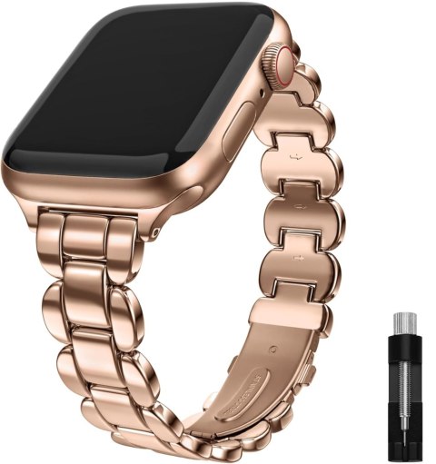BRANSOLETA DO ZEGARKA APPLE WATCH 2/3/4/5/6/7/8/9/SE 38/40/41 RÓŻOWE ZŁOTO BRANSOLETA DO ZEGARKA APPLE WATCH 2/3/4/5/6/7/8/9/SE 38/40/41 RÓŻOWE ZŁOTO