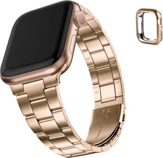 BRANSOLETA DO ZEGARKA APPLE WATCH 2/3/4/5/6/7/8/9/SE 38/40/41 RÓŻOWE ZŁOTO