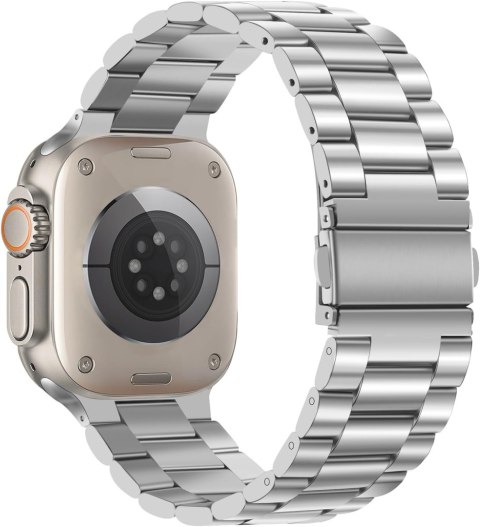 BRANSOLETA DO ZEGARKA APPLE WATCH ULTRA/ULTRA 2 49mm SREBRNA STAL+ETUI BRANSOLETA DO ZEGARKA APPLE WATCH ULTRA/ULTRA 2 49mm SREBRNA STAL+ETUI