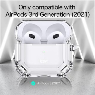 ETUI APPLE AIRPODS AIRPODS 3 2021 PRZEZROCZYSTE WYTRZYMAŁE OCHRONNE ESR