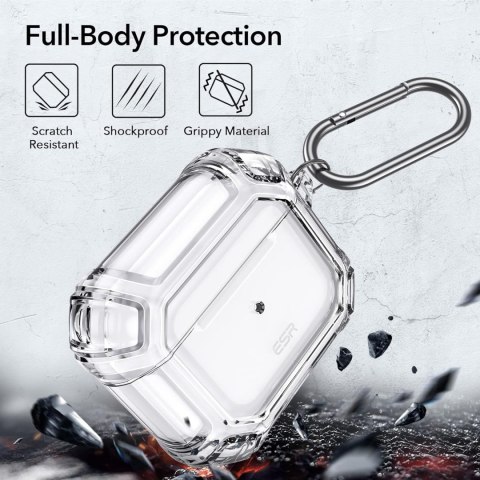 ETUI APPLE AIRPODS AIRPODS 3 2021 PRZEZROCZYSTE WYTRZYMAŁE OCHRONNE ESR