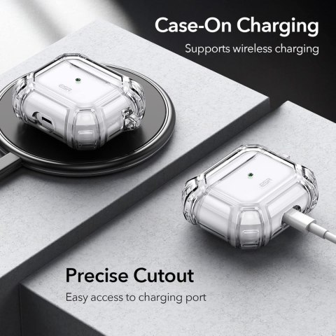 ETUI APPLE AIRPODS AIRPODS 3 2021 PRZEZROCZYSTE WYTRZYMAŁE OCHRONNE ESR