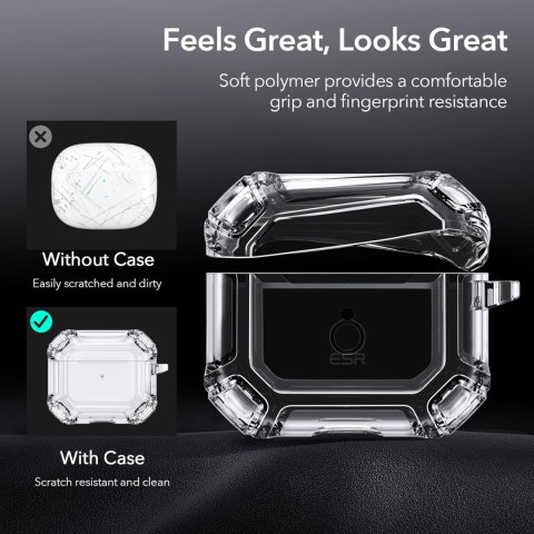 ETUI APPLE AIRPODS AIRPODS 3 2021 PRZEZROCZYSTE WYTRZYMAŁE OCHRONNE ESR