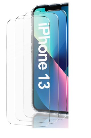 ETUI APPLE IPHONE 13 PRO PRZEZROCZYSTE PLECKI OCHRONNE +3x SZKŁO HARTOWANE