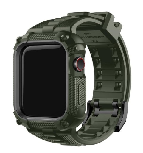 ETUI DO ZEGARKA APPLE WATCH 9/8/7 WOJSKOWA ZIELEŃ PASEK 45mm PANCERNE ETUI DO ZEGARKA APPLE WATCH 9/8/7 WOJSKOWA ZIELEŃ PASEK 45mm PANCERNE