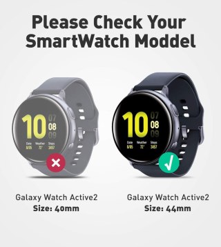 ETUI DO ZEGARKA GALAXY WATCH ACTIVE 2 44mm CZARNE Z PASKIEM OCHRONNE