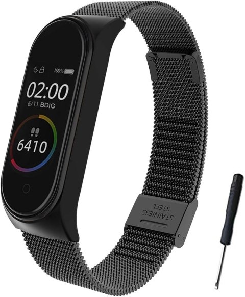 ETUI DO ZEGARKA XIAOMI MI BAND 4/3 CZARNE Z BRANSOLETĄ ZAPINANY PASEK ETUI DO ZEGARKA XIAOMI MI BAND 4/3 CZARNE Z BRANSOLETĄ ZAPINANY PASEK