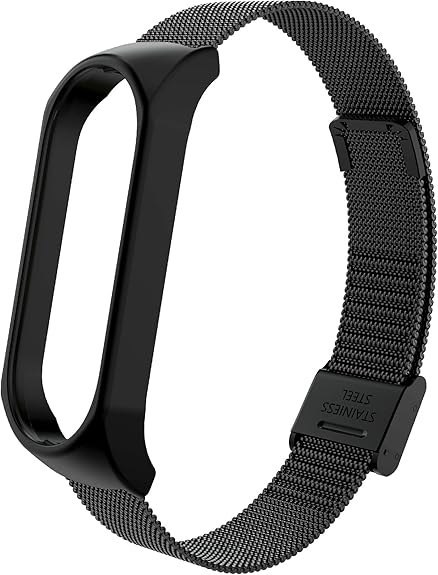 ETUI DO ZEGARKA XIAOMI MI BAND 6/5/4 CZARNE Z BRANSOLETĄ STAL NIERDZEWNA ETUI DO ZEGARKA XIAOMI MI BAND 6/5/4 CZARNE Z BRANSOLETĄ STAL NIERDZEWNA