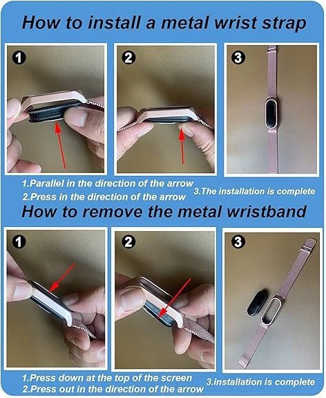 ETUI DO ZEGARKA XIAOMI MI BAND 6/5/4 CZARNE Z BRANSOLETĄ STAL NIERDZEWNA ETUI DO ZEGARKA XIAOMI MI BAND 6/5/4 CZARNE Z BRANSOLETĄ STAL NIERDZEWNA