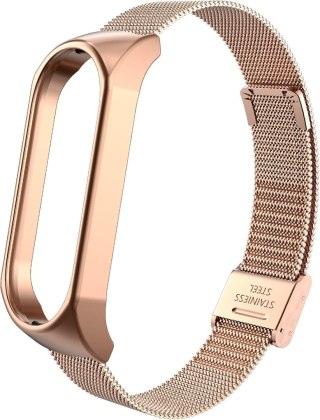ETUI DO ZEGARKA XIAOMI MI BAND 6/5/4 ZŁOTE Z BRANSOLETĄ ZAPINANY PASEK