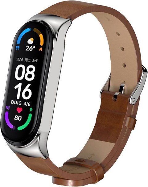 ETUI DO ZEGARKA XIAOMI MI BAND 6/5/4/3/ BRĄZOWE IMITACJA SKÓRY ELEGANCKIE ETUI DO ZEGARKA XIAOMI MI BAND 6/5/4/3/ BRĄZOWE IMITACJA SKÓRY ELEGANCKIE