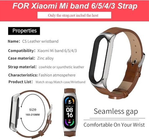 ETUI DO ZEGARKA XIAOMI MI BAND 6/5/4/3/ BRĄZOWE IMITACJA SKÓRY ELEGANCKIE ETUI DO ZEGARKA XIAOMI MI BAND 6/5/4/3/ BRĄZOWE IMITACJA SKÓRY ELEGANCKIE