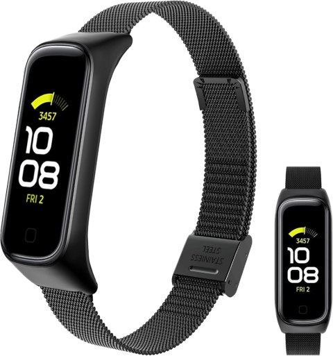 ETUI DO ZEGARKA SAMSUNG GALAXY FIT 2 CZARNE Z BRANSOLETĄ PASEK STAL ETUI DO ZEGARKA SAMSUNG GALAXY FIT 2 CZARNE Z BRANSOLETĄ PASEK STAL