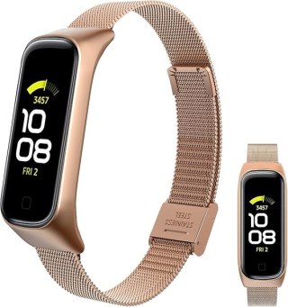 ETUI DO ZEGARKA SAMSUNG GALAXY FIT 2 ZŁOTE Z BRANSOLETĄ ZAPINANY PASEK