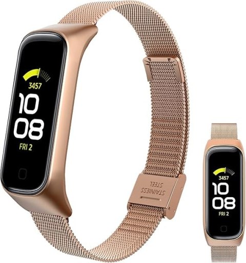 ETUI DO ZEGARKA SAMSUNG GALAXY FIT 2 ZŁOTE Z BRANSOLETĄ ZAPINANY PASEK ETUI DO ZEGARKA SAMSUNG GALAXY FIT 2 ZŁOTE Z BRANSOLETĄ ZAPINANY PASEK