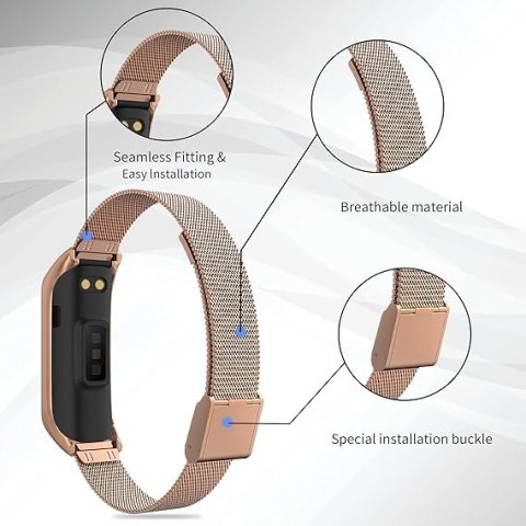 ETUI DO ZEGARKA SAMSUNG GALAXY FIT 2 ZŁOTE Z BRANSOLETĄ ZAPINANY PASEK ETUI DO ZEGARKA SAMSUNG GALAXY FIT 2 ZŁOTE Z BRANSOLETĄ ZAPINANY PASEK