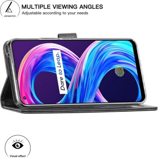 ETUI XIAOMI MI 11 LITE CZARNE BIAŁE WSTAWKI PIERŚCIEŃ PLECKI WYTRZYMAŁE