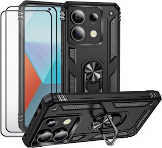 ETUI XIAOMI MI 11T/ MI 11T PRO CZARNE PANCERNE SOLIDNE +2x SZKŁO HARTOWANE
